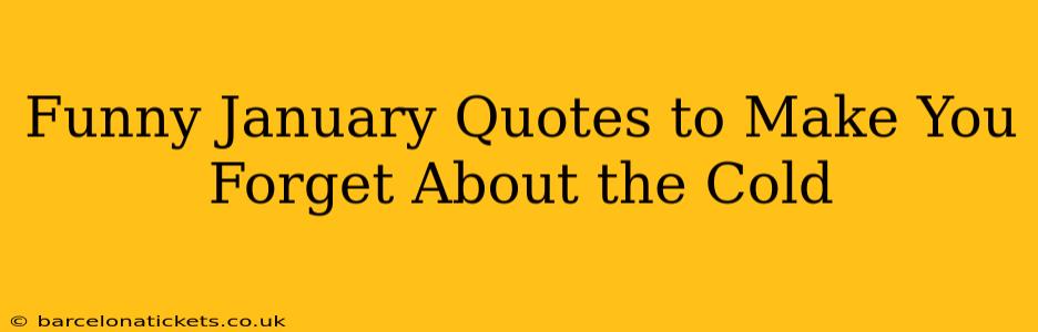 Funny January Quotes to Make You Forget About the Cold