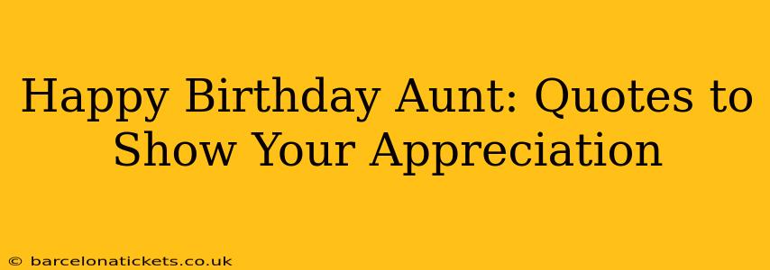 Happy Birthday Aunt: Quotes to Show Your Appreciation