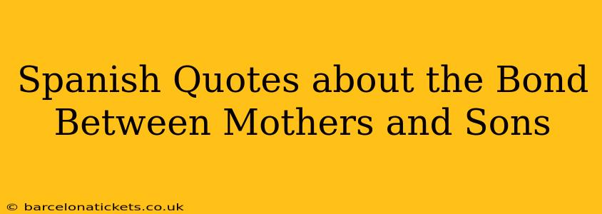 Spanish Quotes about the Bond Between Mothers and Sons