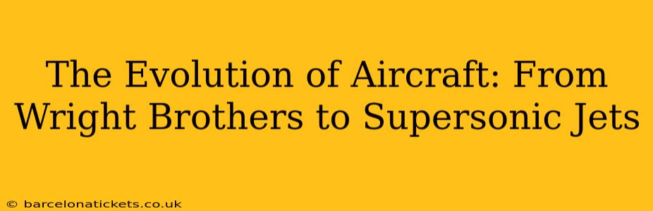 The Evolution of Aircraft: From Wright Brothers to Supersonic Jets