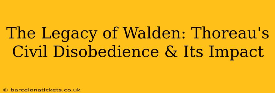 The Legacy of Walden: Thoreau's Civil Disobedience & Its Impact