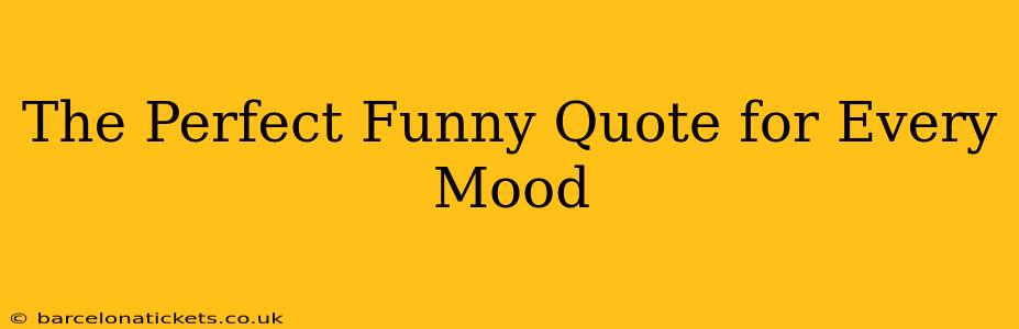 The Perfect Funny Quote for Every Mood
