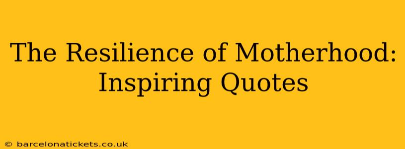The Resilience of Motherhood: Inspiring Quotes