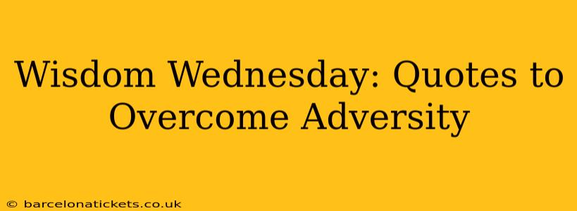 Wisdom Wednesday: Quotes to Overcome Adversity